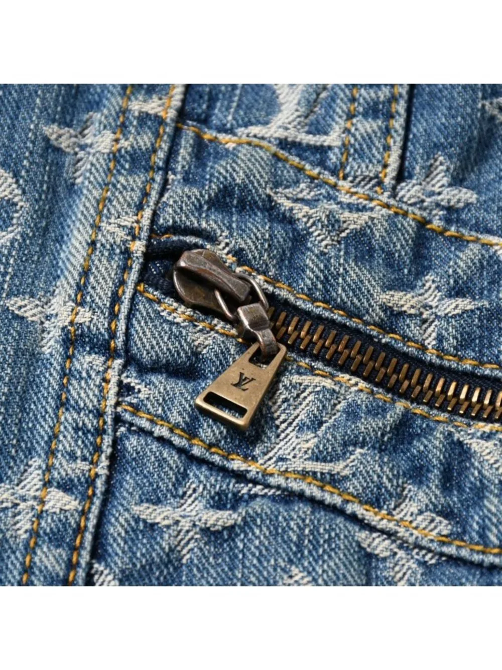 Louis Vuitton Monogram Denim Jacket Blue